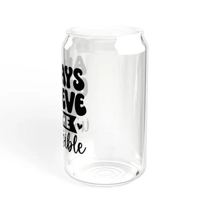 Sip in Style: 16oz Bpa Free Sipper Glass with Bamboo Lid - Mug