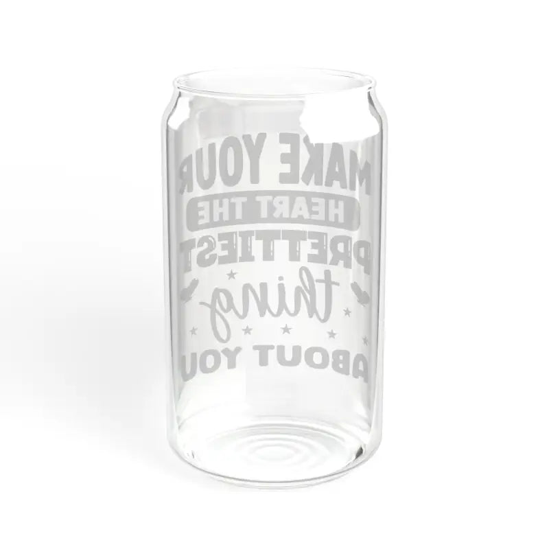 Elevate your Drink with a 16oz Clear Tempered Sipper Glass - Mug