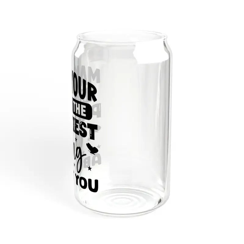 Elevate your Drink with a 16oz Clear Tempered Sipper Glass - Mug