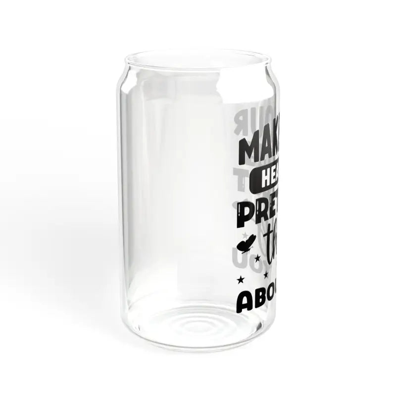 Elevate your Drink with a 16oz Clear Tempered Sipper Glass - Mug