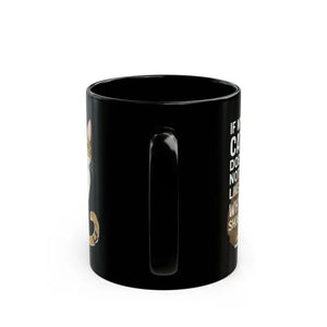 Black Ceramic Mug - Cats Judgement Womens Fashion - Dipaliz - Mugs