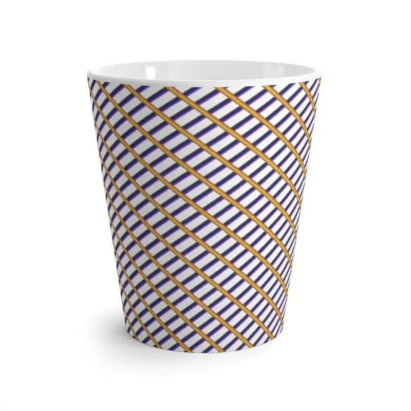 Checkered Latte Mug for Coffee Lovers - Sip in Style! - 12oz