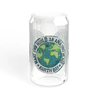 Elevate your Drinks with the Classy 16oz Earth Day Sipper Glass - Tumbler