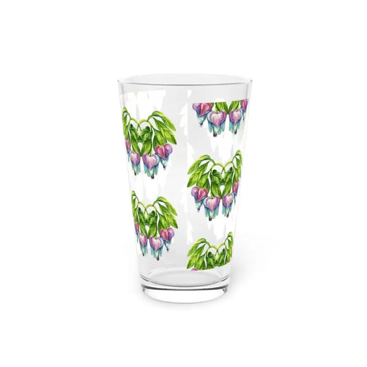 Elevate your Drink with Bloominbrilliant Floral Pint Glasses - 16oz Mug