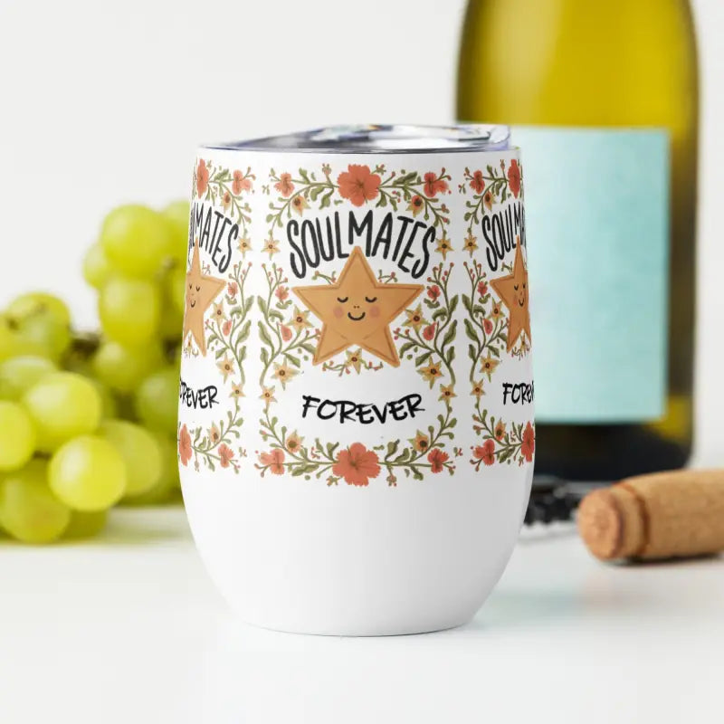 Elevate your Gathering with the Soulmates Forever Wine Tumbler - Tumblers