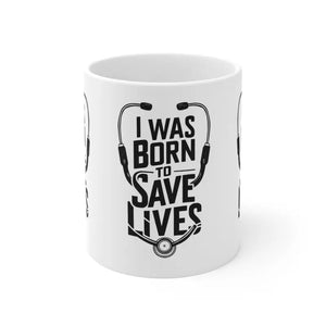 Mug - Life Saving Stethoscope - Medical Hero Coffee Cup - Dipaliz 11oz