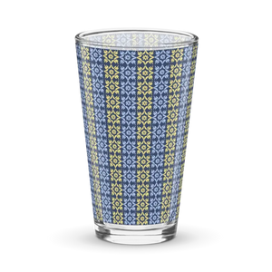 Shaker Pint Glass - Bold Geometric Design - Dipaliz - Beer Glasses