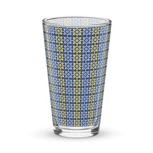 Shaker Pint Glass - Bold Geometric Design - Dipaliz - Beer Glasses