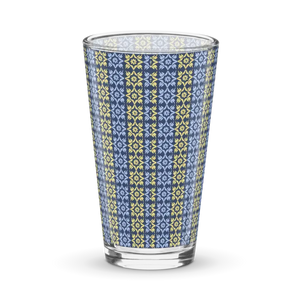 Shaker Pint Glass - Bold Geometric Design - Dipaliz - Beer Glasses