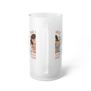 Ultimate Frosted Glass Beer Mug - Crystalline Finish - Dipaliz - 16oz / Glasses