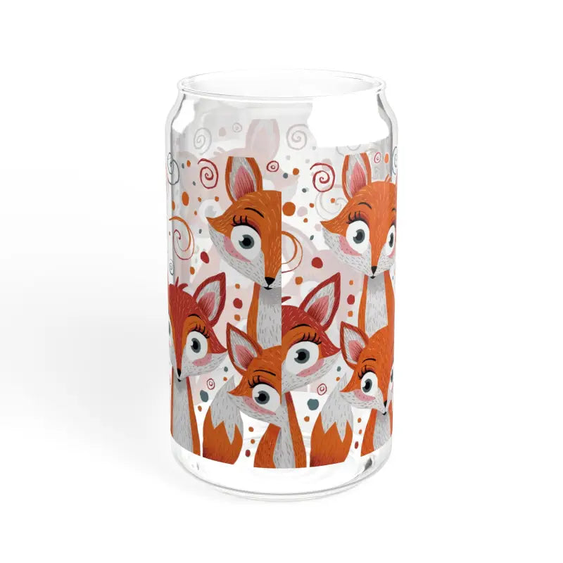 Sip in Style with our 16oz Red Foxes Sipper Glass - Tumbler