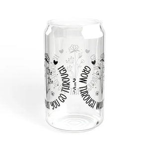 Glass Tumbler with Bamboo Lid and Tritan Straw - Dipaliz - Tumblers