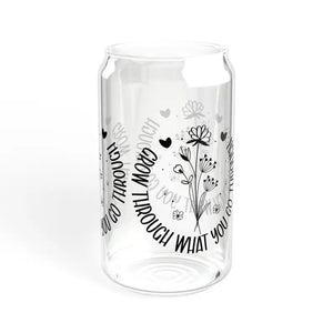 Glass Tumbler with Bamboo Lid and Tritan Straw - Dipaliz - Tumblers