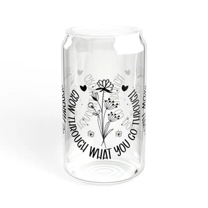 Glass Tumbler with Bamboo Lid and Tritan Straw - Dipaliz - Tumblers