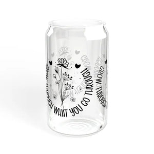 Glass Tumbler with Bamboo Lid and Tritan Straw - Dipaliz - Tumblers