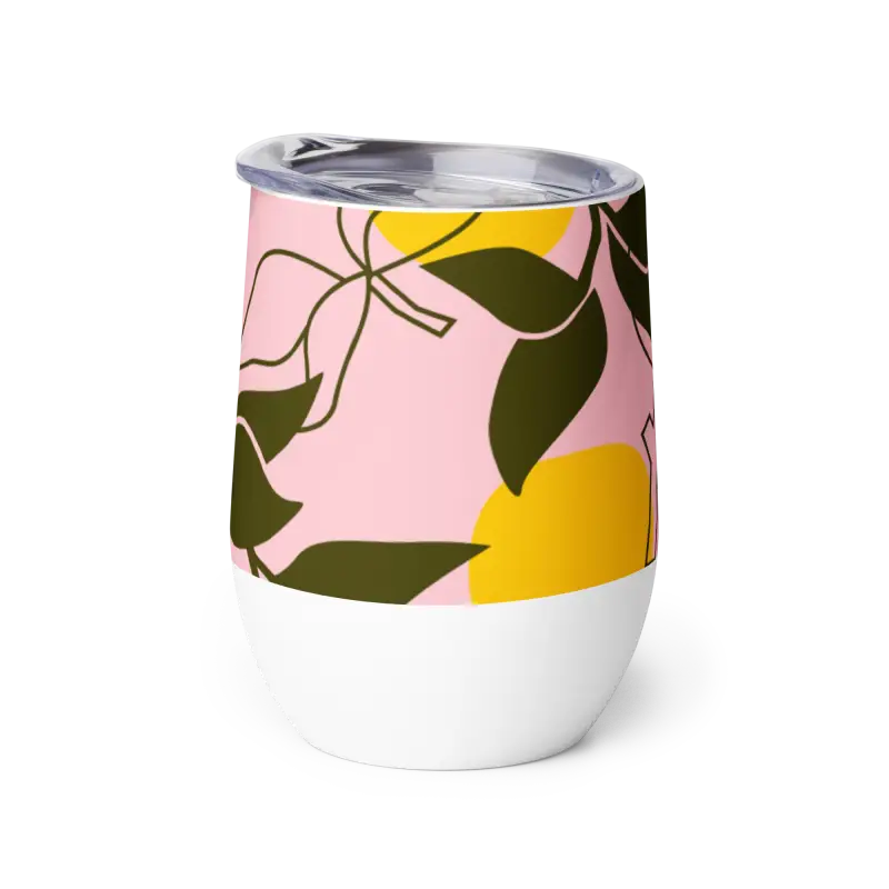 Abstract Art Wine Tumbler: Trendy Sip for Outdoor 2024 Fun! - Kitchen and Dining