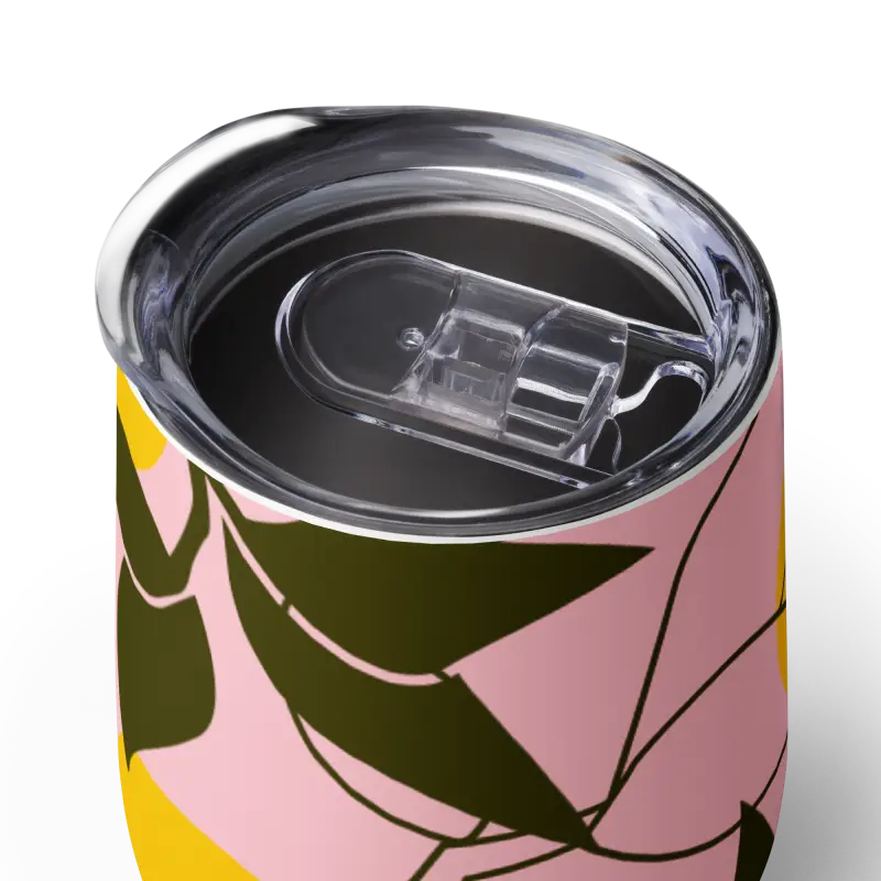 Abstract Art Wine Tumbler: Trendy Sip for Outdoor 2024 Fun! - Kitchen and Dining