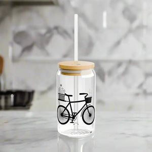 Bicycle Sipper Glass - Unique Drinkware Adventure - Dipaliz - Tumblers