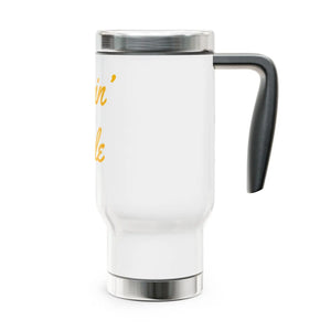 Glossy White Enamel Stainless Steel Travel Mug - Dipaliz - Mugs