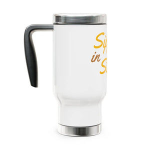 Glossy White Enamel Stainless Steel Travel Mug - Dipaliz - Mugs