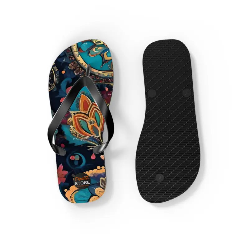 Turn Heads with Pink Paisley Unisex Flip Flops - Shoes