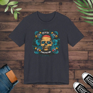 Street Style Unisex Jersey Skull Tee Cotton Skater - Dipaliz - T-shirts