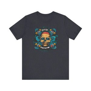Street Style Unisex Jersey Skull Tee Cotton Skater - Dipaliz - T-shirts