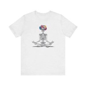 Yoga Skeleton Unisex Jersey Short Sleeve Statement Tee - Dipaliz - T-shirts