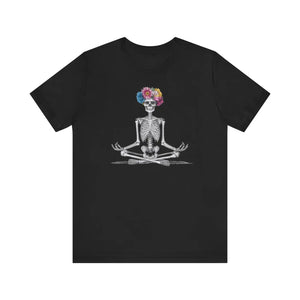 Edgy Yoga Skeleton Unisex Jersey Short Sleeve Tee - Dipaliz - T-shirts