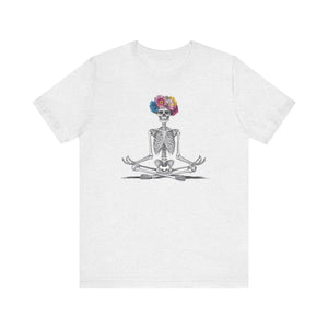 Edgy Yoga Skeleton Unisex Jersey Short Sleeve Tee - Dipaliz - T-shirts