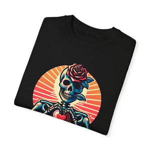 Skeleton Heart Tee - Bold Comfort Colors Design - Dipaliz - T-shirts