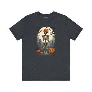 Playful Skeleton Unisex Jersey Short - Halloween - Dipaliz - T-shirts