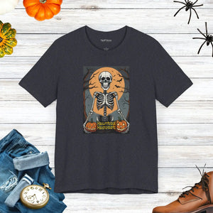 Haunted Harvest Unisex Jersey Tee - Halloween Skeleton - Dipaliz - T-shirts