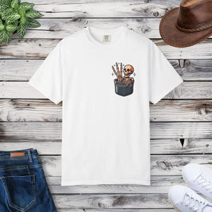 Funny T-shirt - Skeleton in a Pocket Cotton Tee - Dipaliz - T-shirts