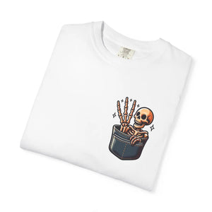 Funny T-shirt - Skeleton in a Pocket Cotton Tee - Dipaliz - T-shirts