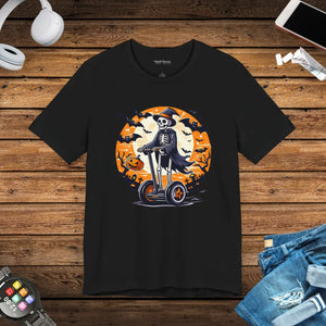 Spooky Skeleton Segway Tee - Hauntingly Cool Halloween - Dipaliz - T-shirts