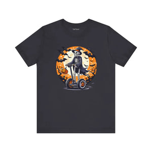 Spooky Skeleton Segway Tee - Hauntingly Cool Halloween - Dipaliz - T-shirts
