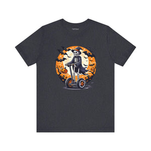 Spooky Skeleton Segway Tee - Hauntingly Cool Halloween - Dipaliz - T-shirts