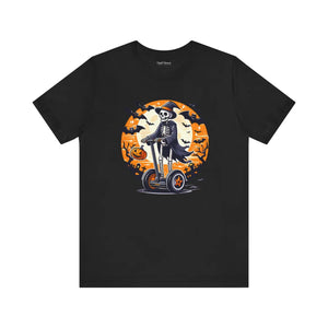Spooky Skeleton Segway Tee - Hauntingly Cool Halloween - Dipaliz - T-shirts