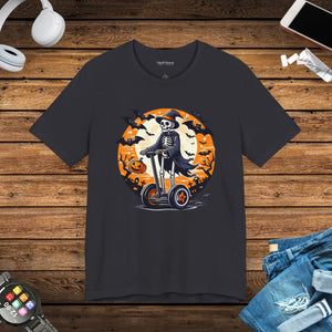Spooky Skeleton Segway Tee - Hauntingly Cool Halloween - Dipaliz - T-shirts