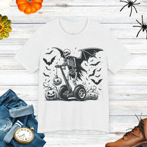 Winged Skeleton Unisex Tee - Halloween Cotton - Dipaliz - T-shirts