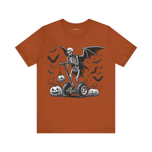Winged Skeleton Unisex Tee - Halloween Cotton - Dipaliz - T-shirts