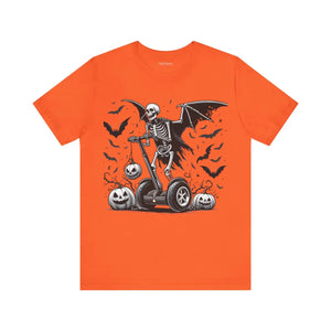 Winged Skeleton Unisex Tee - Halloween Cotton - Dipaliz - T-shirts