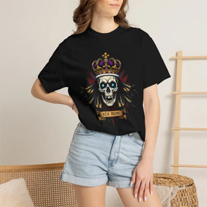Skull Crown Graphic T-shirt, ?Rex Mori’ Vintage Pirate Tee - T-shirts - m