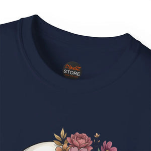 A Skull with Flowers T-shirt Unisex Ultra Cotton Tee - T-shirts