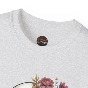 A Skull with Flowers T-shirt Unisex Ultra Cotton Tee - T-shirts