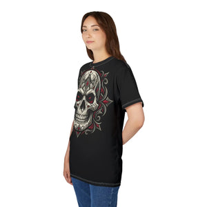 Skull Mandala Tee, Gothic Graphic T-shirt - T-shirts