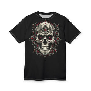 Skull Mandala Tee, Gothic Graphic T-shirt - T-shirts
