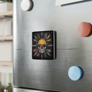 Square Porcelain Magnet – Eerie Elegance - Dipaliz - Refrigerator Magnets