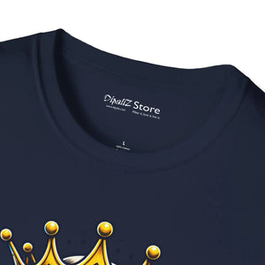 Soft-style Cotton Tee - Tech Royalty Skull - Dipaliz - Clothing Tops